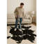 Tapis noir / blanc Amerigo-1606027997