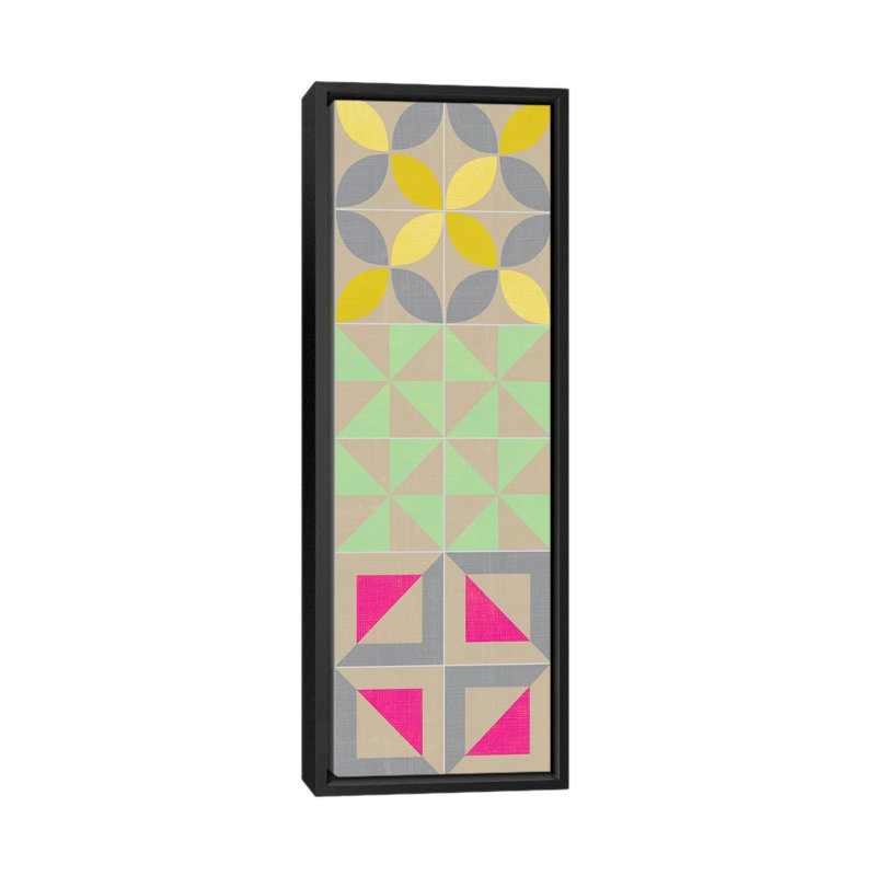 «Elementary Tile Panel I» par Chariklia Zarris, impression sur toile tendue sur châssis, H 36 po x l 12 po x P 1,5 po