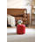 11.8In Small Round Faux Leather Upholstered Ottoman-122271823