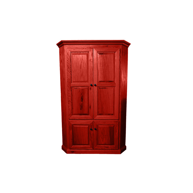 Duard 72'' Kitchen Pantry, Persimmon Red