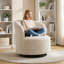 Fauteuil d'appoint moderne en chenille