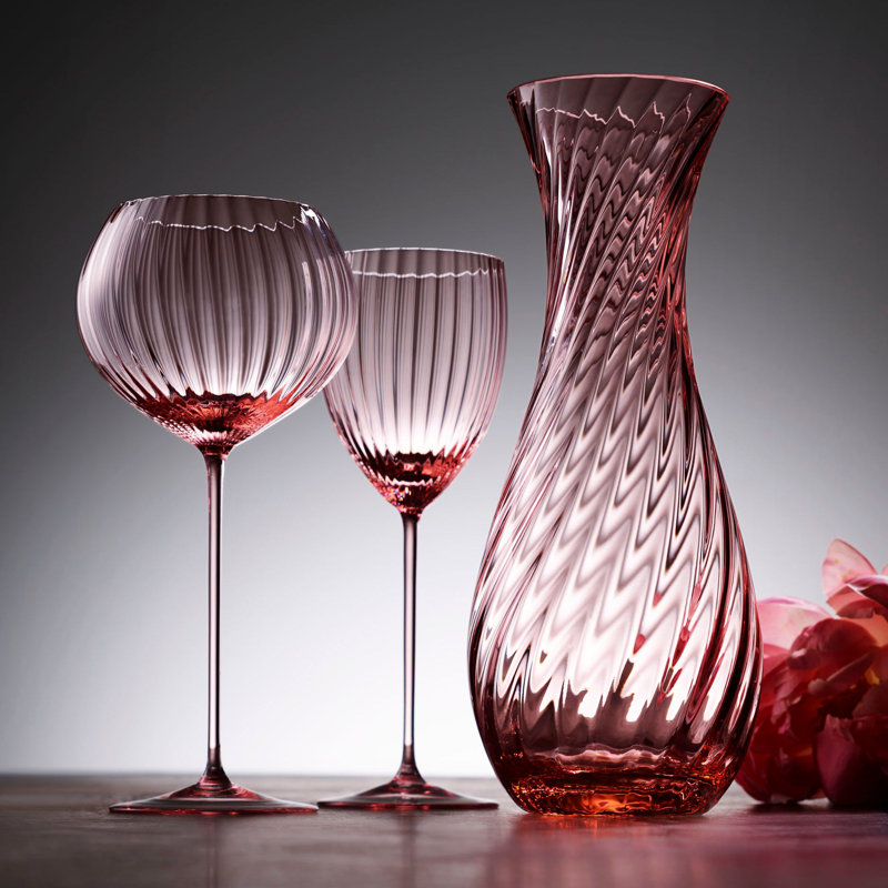Quinn Crystal White Wine Glass, Citrine