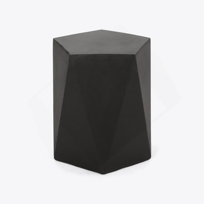 Modern Lightweight Concrete Side Table With Geometric Design For Outdoor And Indoor Use