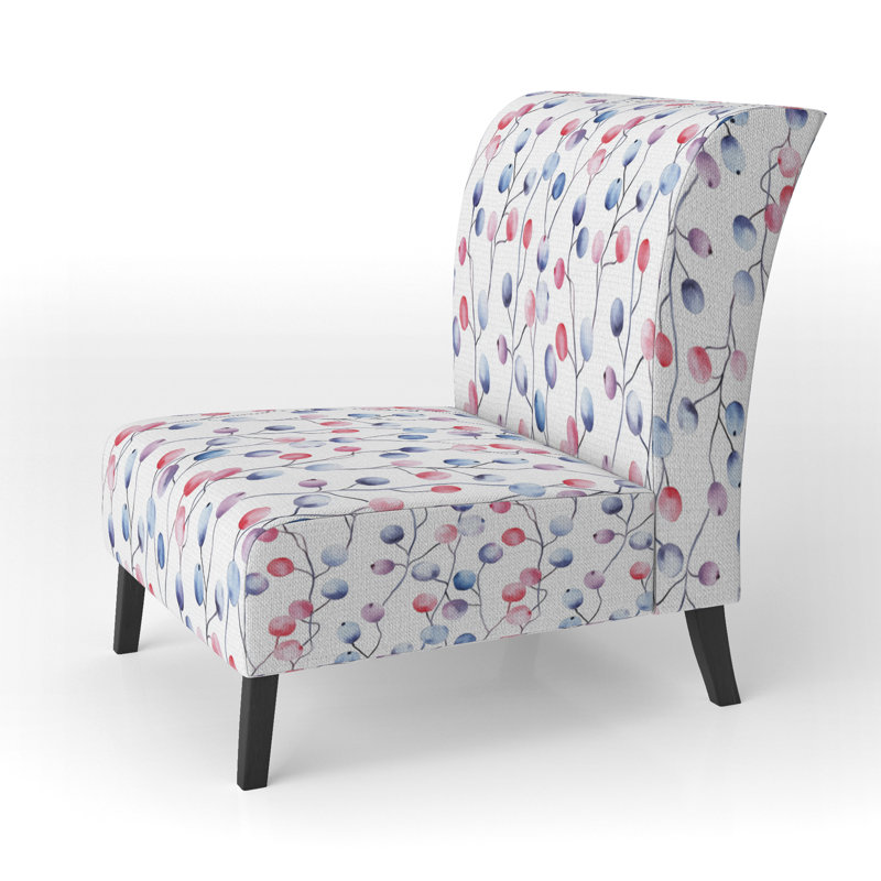 Fauteuil de chambre Floral, Pantoufle sans accoudoirs