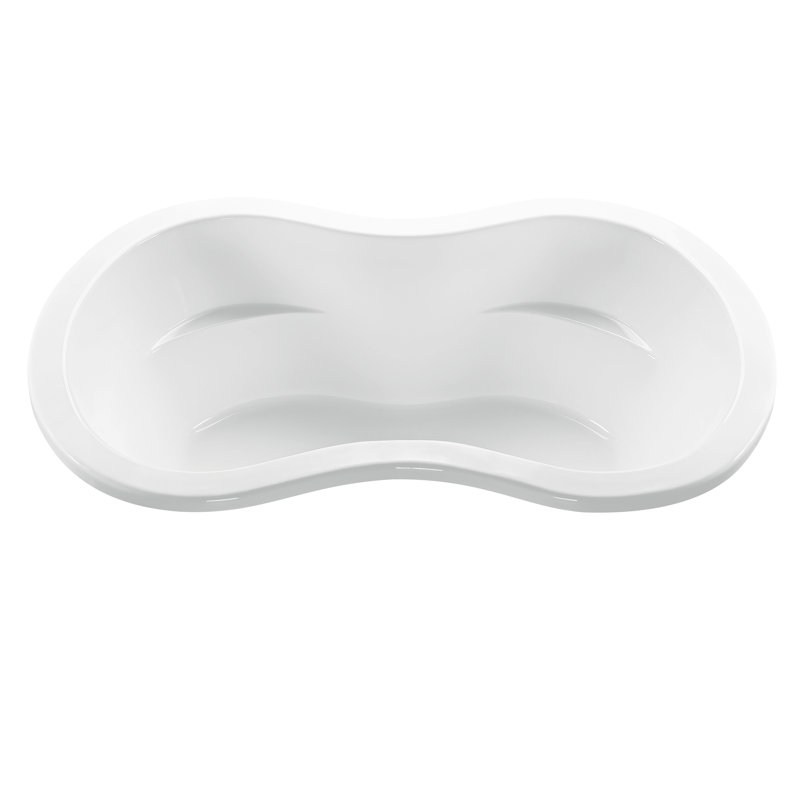 Eternity 72" Whirlpool Bathtub, Undermount, White