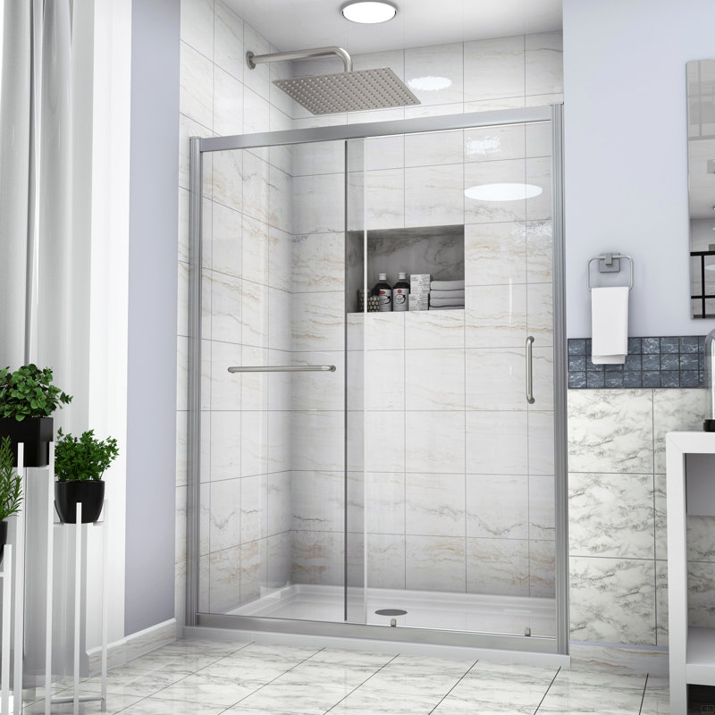 Paroi de douche coulissante simple H 48 po x H 72 po