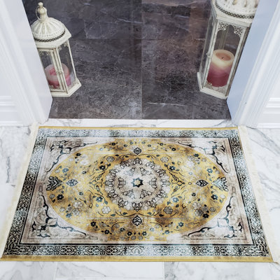 Covin Chenille Oriental Indoor Rug