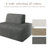 Berlare Upholstered Compression Gray Corduroy Modular Singler Side Accent Chair – Fully Compressed, No Assembly Required-1828660244