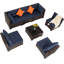 Ensemble de conversation modulaire en rotin 7 pièces avec coussins 7 pièces-1981165441-1990976849