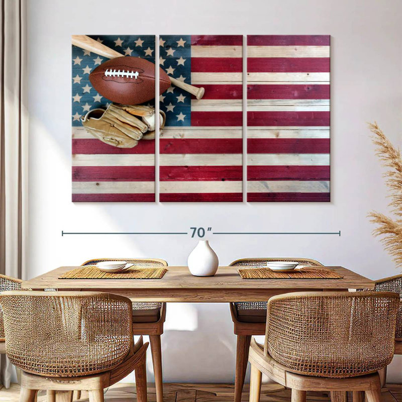Borges American Favorite Sports, 28" H x 45" W