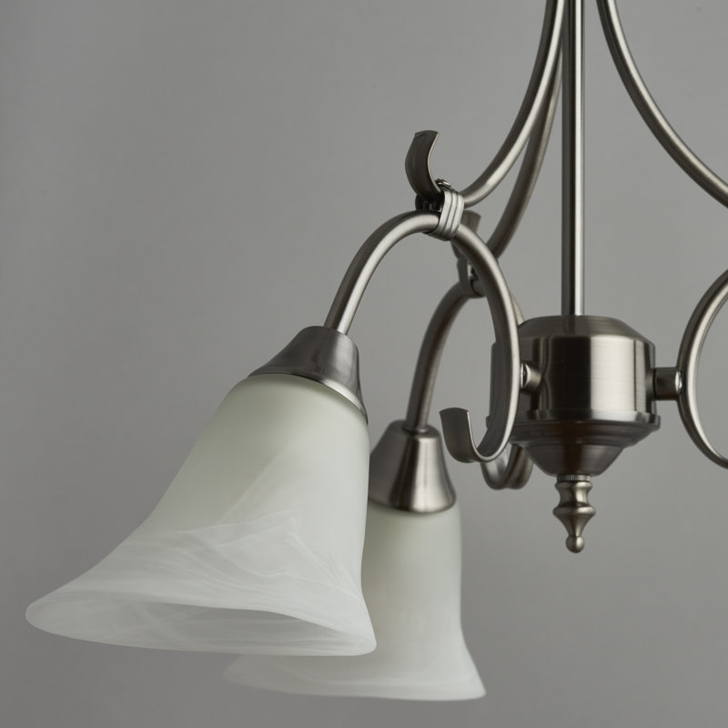 Bancroft 3-Light Chandelier, Antique Silver
