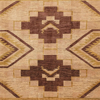 Tapis décoratif multicolore à motif abstrait