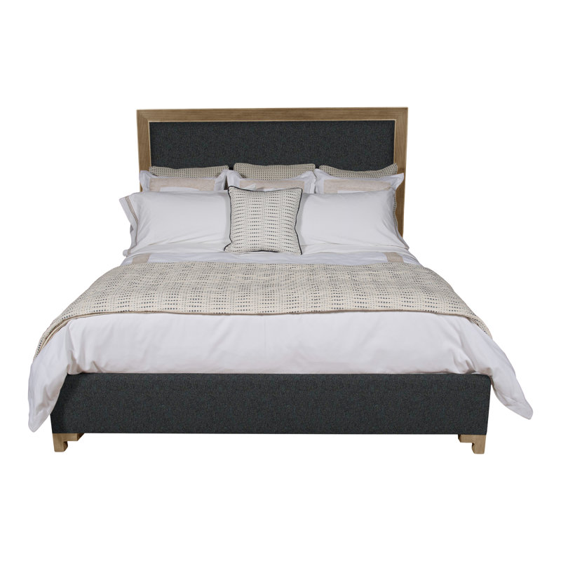 Louise/Lawrence Upholstered Bed, Ian Lagoon, King, Hampton