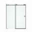 Porte de douche coulissante sans cadre avec verre transparent l 60 po x H 76 po