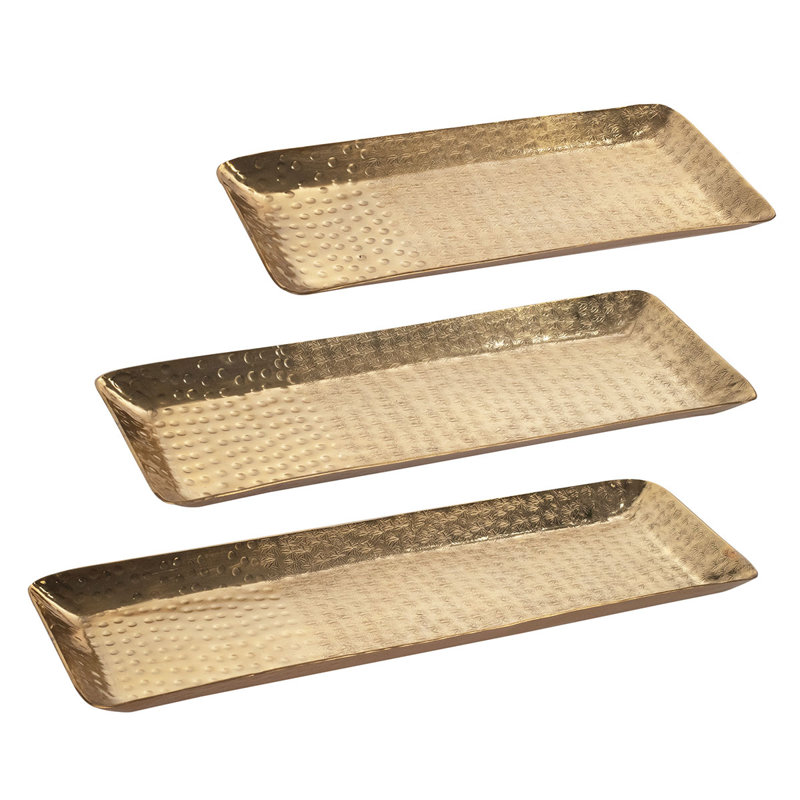 Allias Aluminum Tray - Set of 3