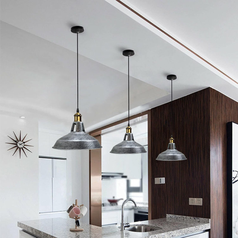 Keshawn 1 - Light Bowl Pendant, Brushed Silver