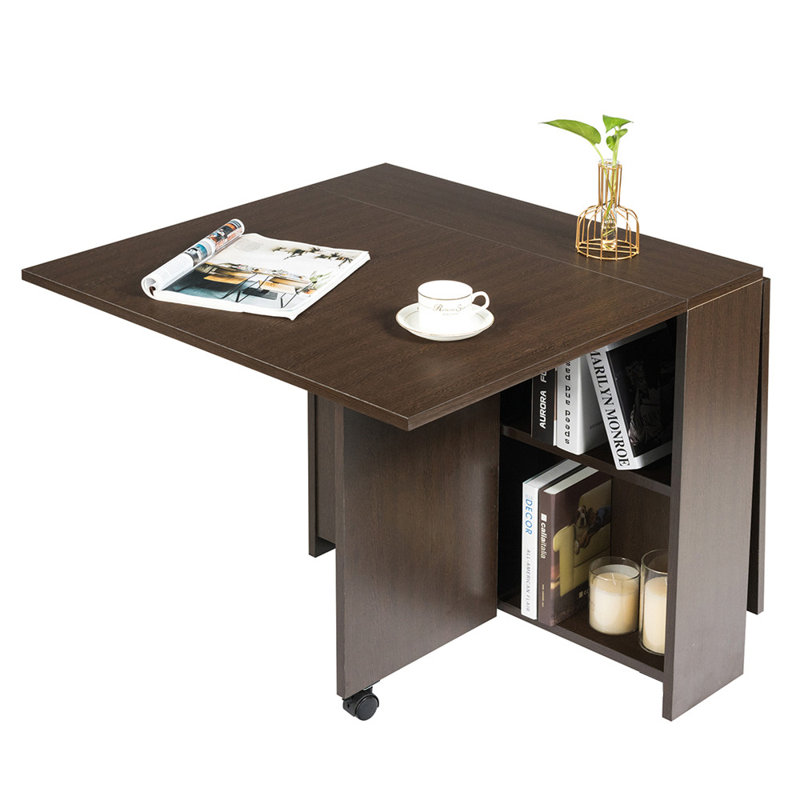 Mullett Extendable Dining Table, Black Walnut