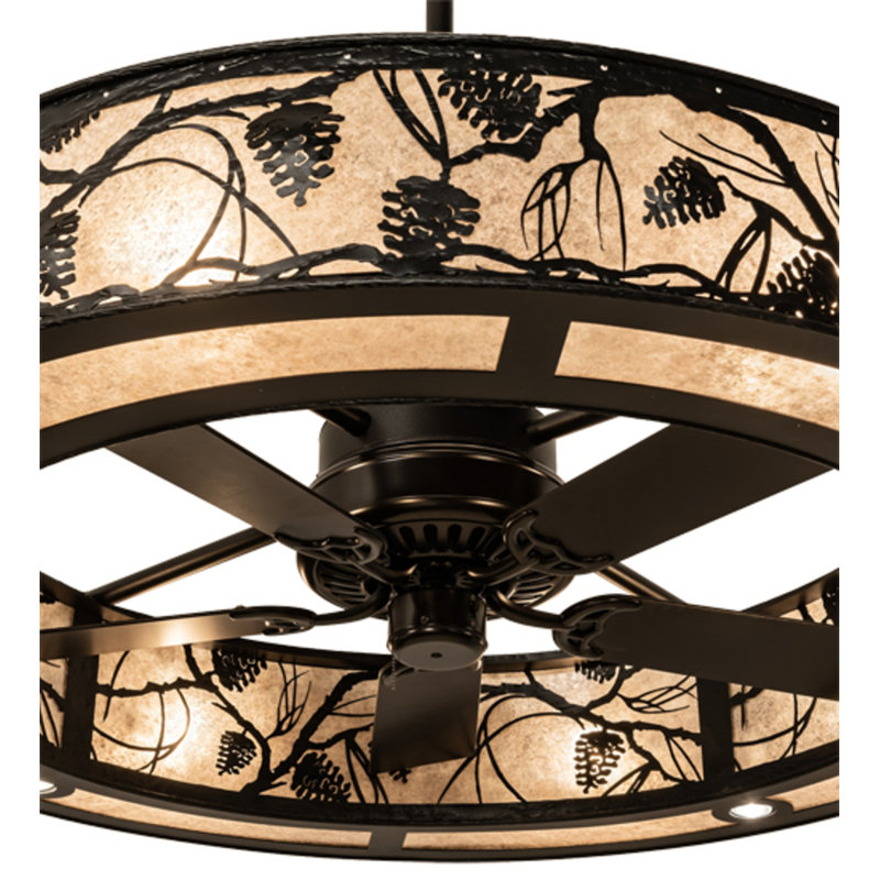 Whispering Pines Downrod Ceiling Fan