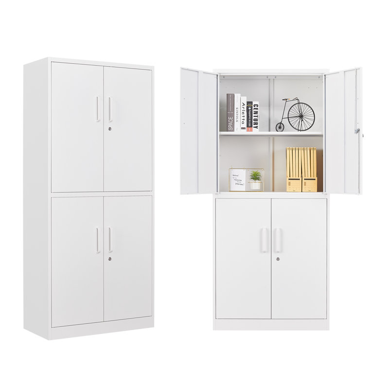 Armoire de rangement 71 po, Blanc