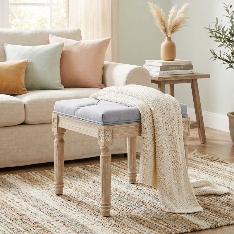 Polyester Upholstered Bench