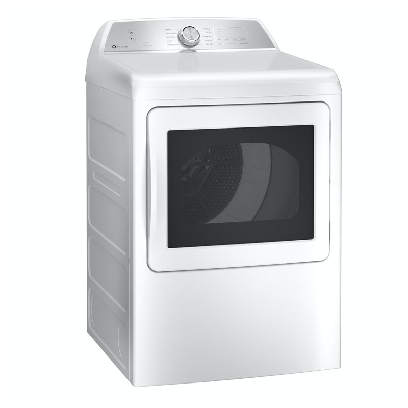 GE Profile 5.0 cu. ft. ENERGY STAR Top Load Washer with Smarter Wash Technology and FlexDispense + 7.4 cu. ft. ENERGY STAR Electric Dryer with Sanitize Cycle and Sensor Dry