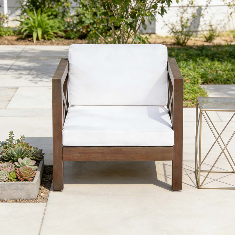 Patio CLUB CHAIR, White, Grey