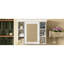 Armoire à pharmacie murale blanche de 35,51 po x 7,28 po et 28,54 po, grand rangement, charnières, tableau, tablettes réglables, fonction de fermeture en douceur, poignée en métal argenté, style luxueux, idéale pour le miroir de salle de bain