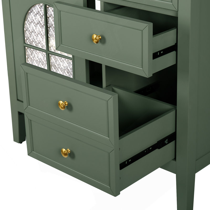 Armoire de salle de bain, armoire seulement, Vert