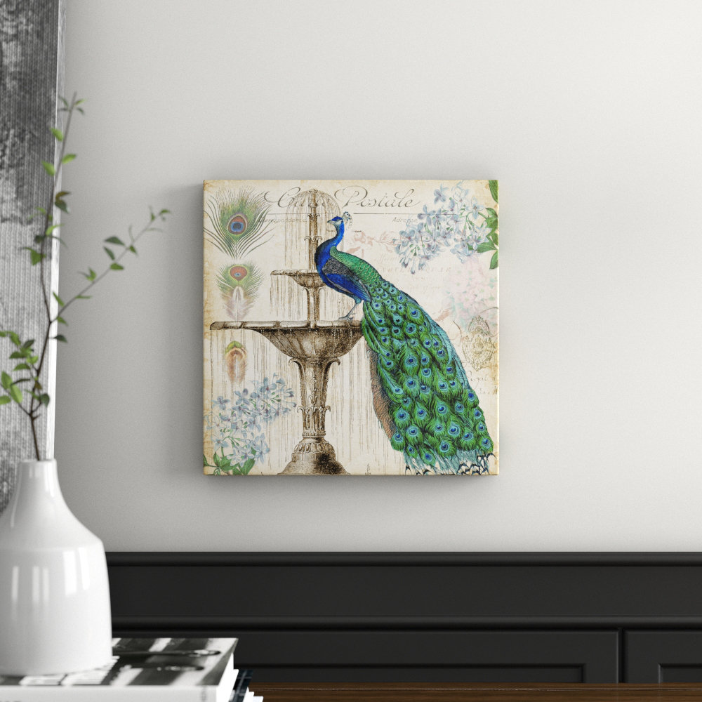 East Urban Home 'Vintage Peacock' by Tre Sorelle Studios Graphic Art ...