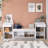 77.5" Width Shoe Storage Bench with Cushion for Entryway/Hallway/Mudroom/Living Room-662398073