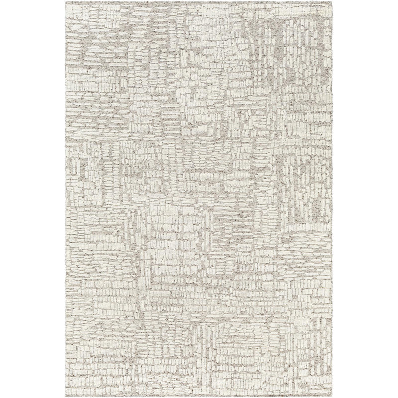 Rectangle Tunus Wool Area Rug, Rectangle 6' x 9'
