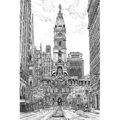 B&W US Cityscape - Philadelphie
