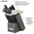 Farberware Edgekeeper 14-Piece Triple Rivet Knife Block Set with Built-In Sharpener