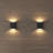 Wall Lights Outdoor Wall Sconces Led Dimmable, Up And Down Indoor Wall Light, 7.8 Inch Modern Porch Light, Ip65 Waterproof Wall Lamp For Yard