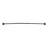 Utopia Alley Rustproof Fixed Mount Single Curved Shower Rod, Aluminum, adjustable from 45" to 72" Wide-20942065