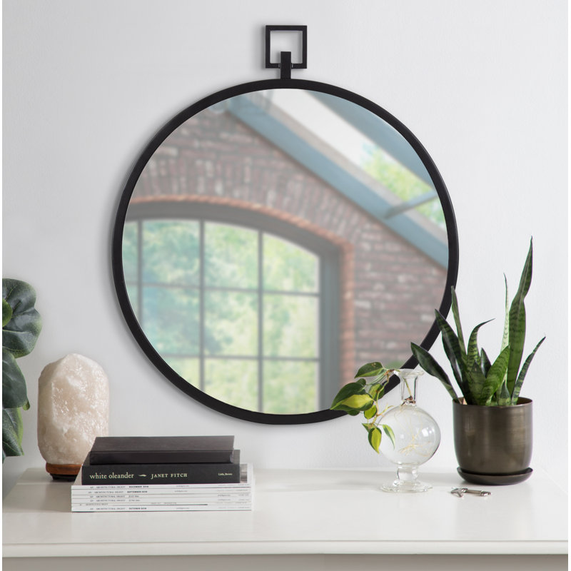 Alyshia Metal Mirror, Black