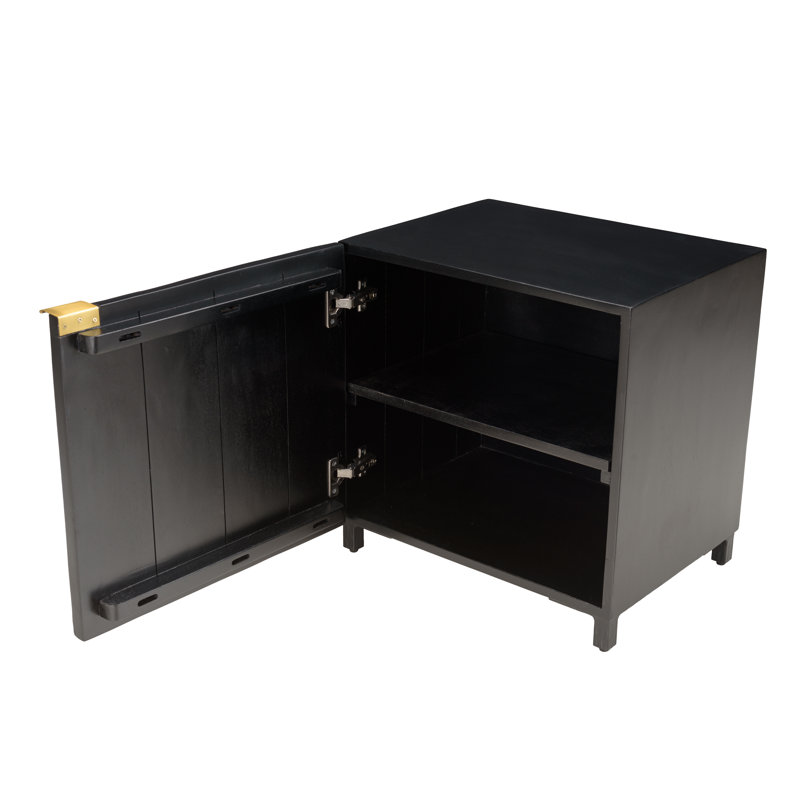 Moraya 50cm W Solid + Manufactured Wood Bedside Table
