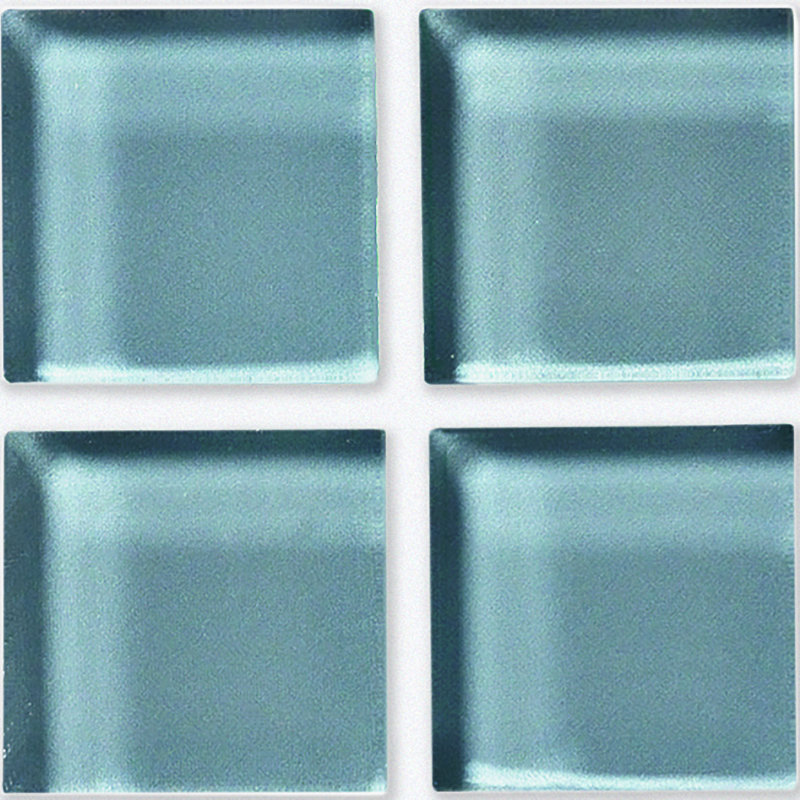 Torch Song 1'' W x 1'' L Glass Tile Mosaic Sheet, Haze