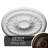 Endurathane Richmond Ceiling Medallion, 18"OD x 1 3/8"P (Fits Canopies up to 2 5/8"), Hand-Painted Root Beer Crackle Finish-28576522