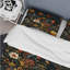 Ensemble de housse de couette éclectique - Fleurs éclectiques couleur foncée-46144308