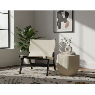 Fauteuil d'appoint en cuir Rawlins