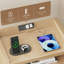 Table de chevet moderne de 23,8 po de largeur avec station de charge, 2 tiroirs et 1 tablette-458408469