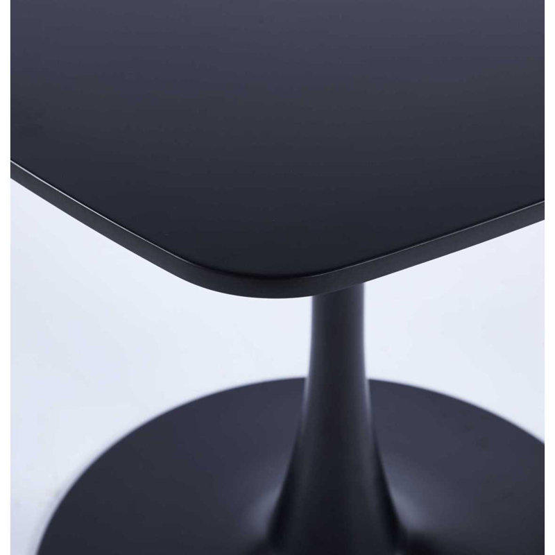 Table basse Kartier, table basse, table de salon avec pieds en métal, Noir, noir, noir, noir, Noir, noir, noir, noir