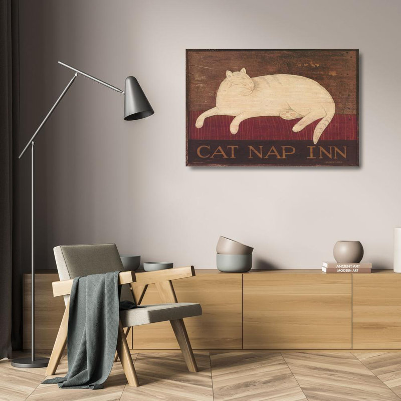 Cat Nap Inn, 16" H x 24" W