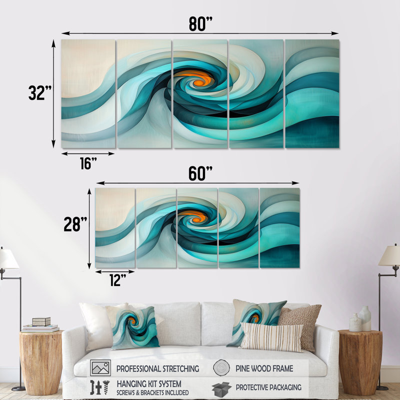 «Corretta - Abstract Still Lifes Wall Art», ensemble d'art mural moderne, H 28 po x l 60 po