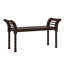 Ensemble de chambre à coucher de style rétro avec 4 pièces, grand lit plateforme avec tête de lit en forme de gourde, table de chevet et banc-107289756