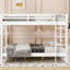 Queen Size White Wood Bunk Bed, Pine And Build, Long-Lasting Use, Compact Design For Limited Spaces Bed With , Size, Reliable Composition, Shared Spaces, Solid Support