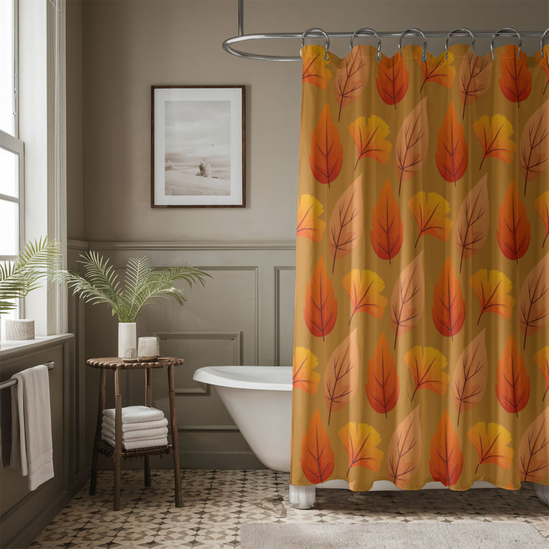 Rideau de douche standard 1 pièce Leafy Grace, H 74 po x l 35 po