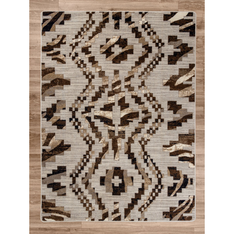 Tapis brun Aamena, Rectangle 8 pi x 11 pi