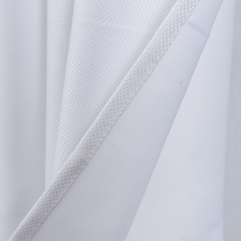 McDonough Textured Woven Room Darkening Window Curtain Panel, 52" W x 84" L, White